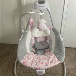 Touch screen with 6 speeds with timer & baby music that’s adjustable in volume